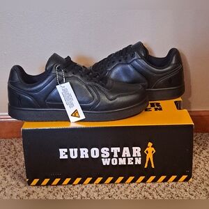 Eurostar Buffy Low SR  Women's Black Work Shoes Size 9